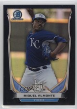 2014 Bowman Draft Top Prospects Chrome Black Refractor 4/75 Miguel Almonte h3r