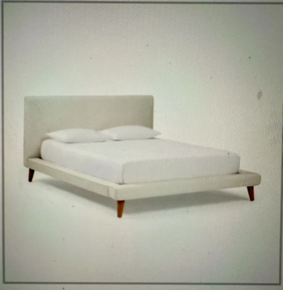 West Elm Queen Bed - Image 4 of 4