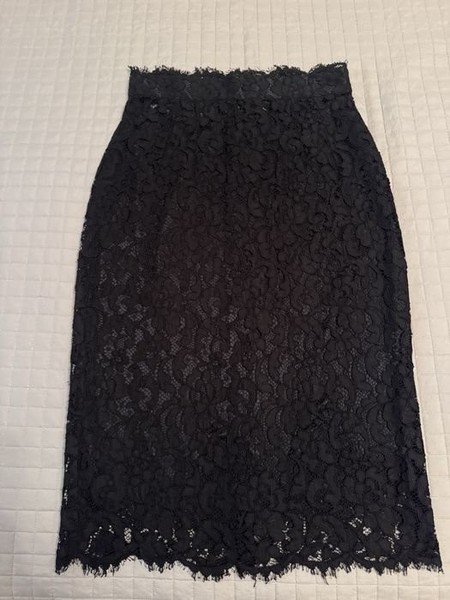 Women Dolce & Gabbana Skirt Black Lace