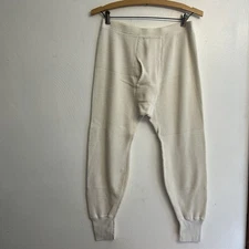 Vintage Sears Long Johns Thermal Underwear Base Layer Waffle Medium 34 36