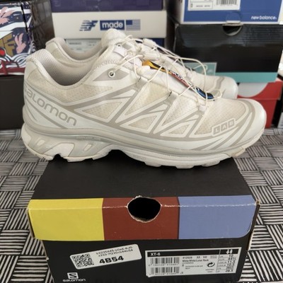 Salomon S/LAB XT-6 Men s White Low Top Running Sneakers Mesh Lace Up