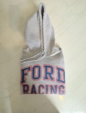 FORD Racing Logo Hoodie Hooded Sweatshirt Gra...