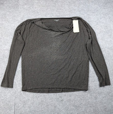 Eilen Fisher Beaded Blouse Womens Medium Italian Yarn Event Sustainable Glam