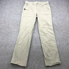 Duck Camp Pants Mens 30R Khaki Outdoor Hiking Stretch Workwear Stain Relaxed Fit