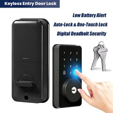 Keyless Entry Door Lock with Keypad,Smart Deadbolt Lock , Easy Install ,2 Keys,a