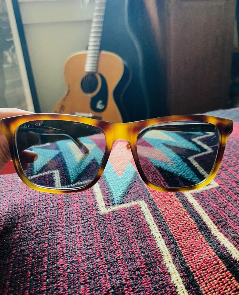 Gafas de sol Gucci GG0381SN 009 57☐18-145 lente azul habana Foto 3 de 4