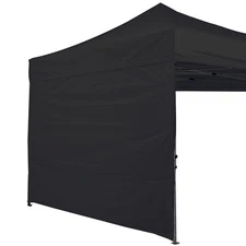 ABCCANOPY 10x10 Instant Canopy SunWall Sidewall Black 1-Pack - No Frame Top