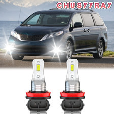 H8 LED Fog Driving Light Bulb 6000K For Toyota Sienna 2011 H11 LED White