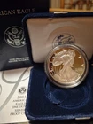 2004-W Proof $1 American Silver Eagle Box, OGP & COA WEST POINT