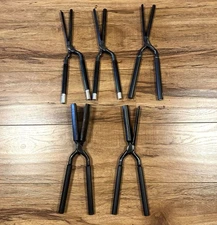 (5) Vintage Thermal Curling Irons Hair Product Kizure LA CA Metal Set