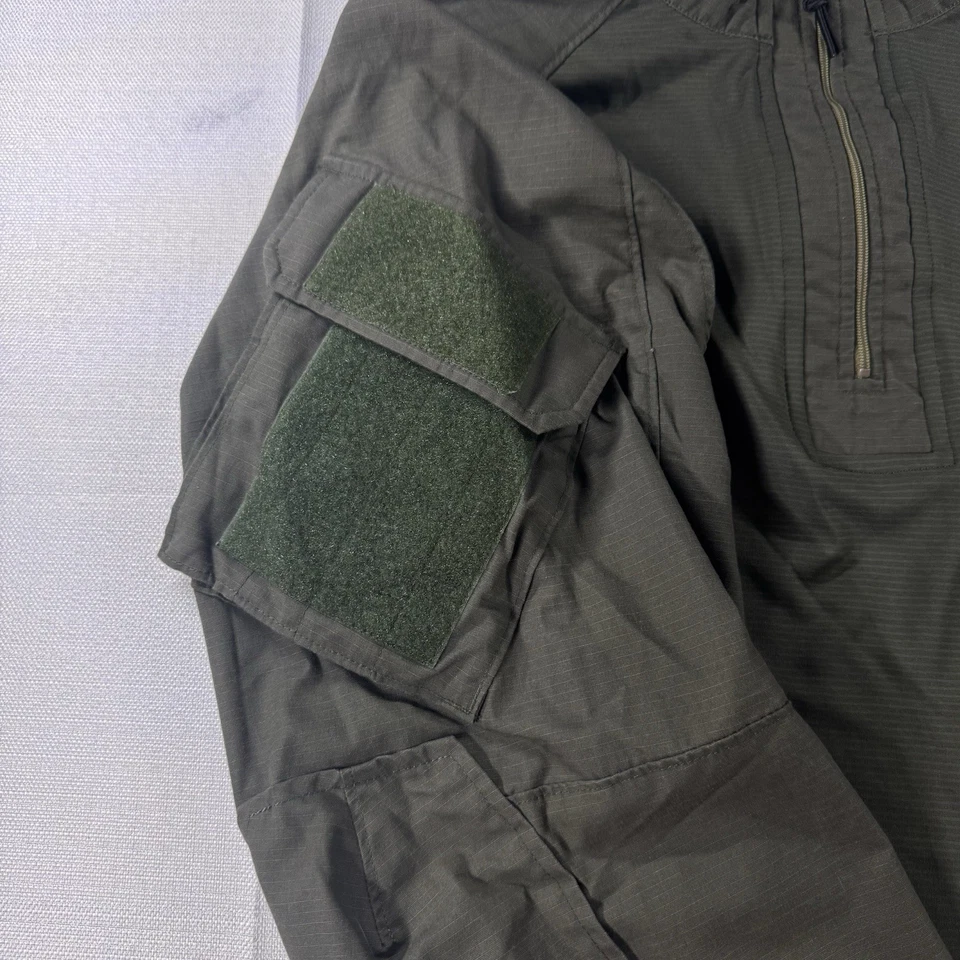 Vertx Recon Combat Shirt OD Green Tactical Ripstop 1/4 Zip Long Sleeve / Mens XL - Image 2 of 4