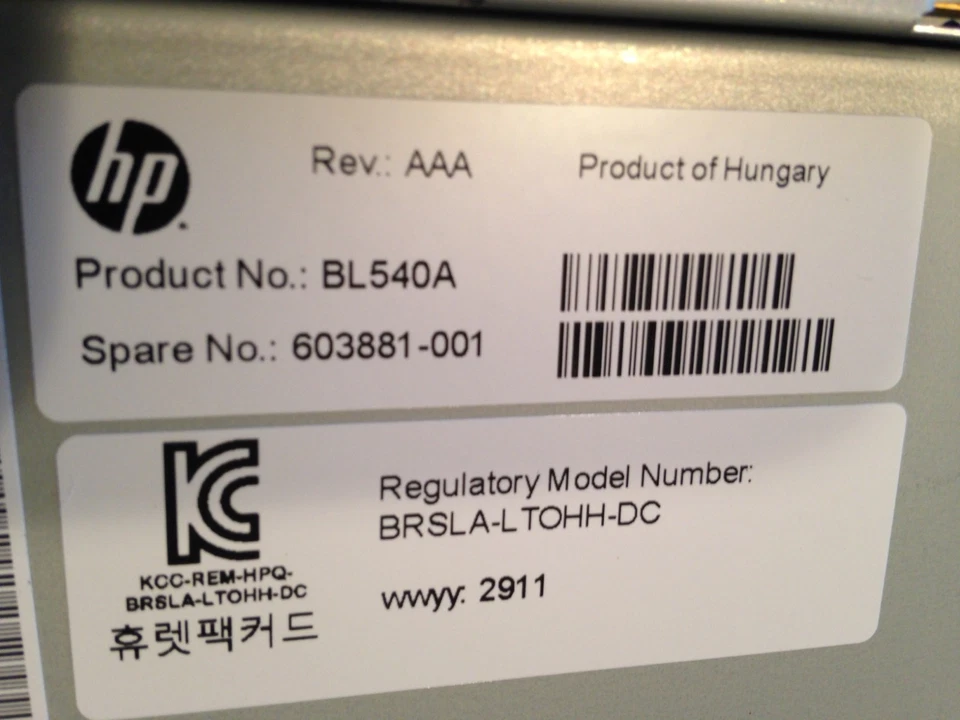 BL540A HP LTO5 HH SAS w tray for MSL2024/4048/8096 695111-001 BL540B 603881-001 - Image 2 of 2