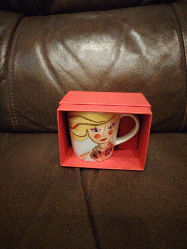 NIB 2015 Starbucks MERMAID SIREN Under Water Ornament ESPRESSO Demi Mug Cup 3Oz