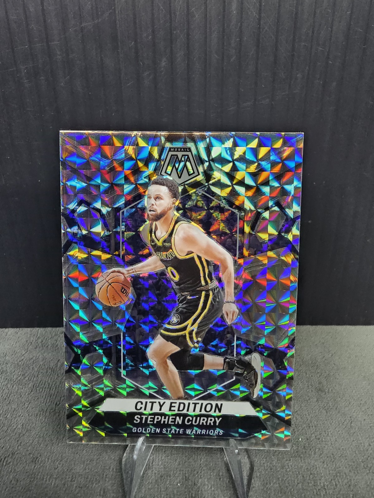 🔥🔥2023-24 Mosaic #276 Stephen Curry City Edition Silver Prizm🔥🔥