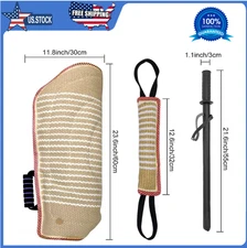 Dog Bite Training Set MelkTemn Professional Dog Bite Sleeve Arm with Whip Agi...