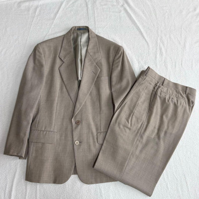 Kenzo 80s 90s Lyca Era Wool Suit Set Beige M Vintage Rare