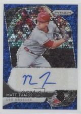 2020 Prizm Rookie Quick Pitch Blue Donut Circle 25/50 Matt Thaiss Auto 9cf