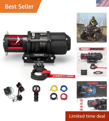 Reliable 4500 lb Electric Winch for ATV/UTV - Easy Installation & Tough Build