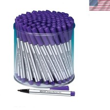 FINE TIP 100 Mini Piercing  Tattoo Skin Markers in Case Purple Ink