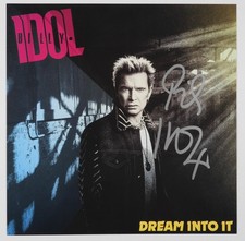 Billy Idol JSA Signed Autograph Album Vinyl Insert Dream Into It