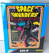 Space Invaders 500 Piece Puzzle 14''x19'' Aquarius Brand New