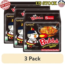 Spicy Chicken Flavor Instant Ramen Stir-Fried Noodles W/ Hot Sauce 4.94 Oz 5 Pck