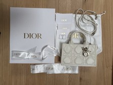Auth Christian Dior Mini Book Tote White Macr...