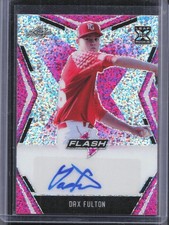 2020 Leaf Flash #BA-DF1 Dax Fulton Base Autographs Pink #/15