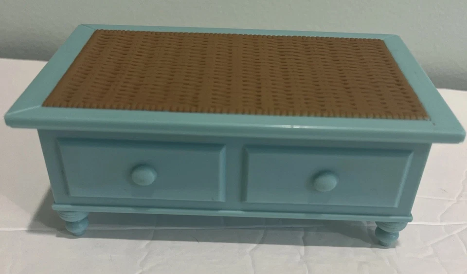 Muñeca Barbie My Scene Café Juego Cafetería Imitación Mimbre Mesa Muebles 2003 Foto 2 de 4