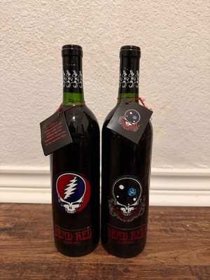 Two bottles of Dead Red non-alcoholic wine
