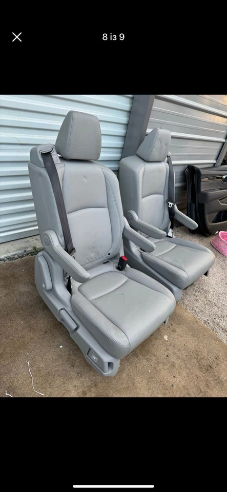 2018-2022 HONDA ODYSSEY ELITE 2-Й РЯД ЗАДНЕЕ ПРАВОЕ ЛЕВОЕ СИДЕНЬЕ OEM КОРИЧНЕВЫЙ - Изображение 2 из 2