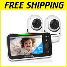 Dual Camera No WiFi Baby Monitor with 30-Hour Battery
