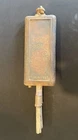 Antique Cast Iron Waffle Maker 2-Piece Set with Wooden Handle Vintage