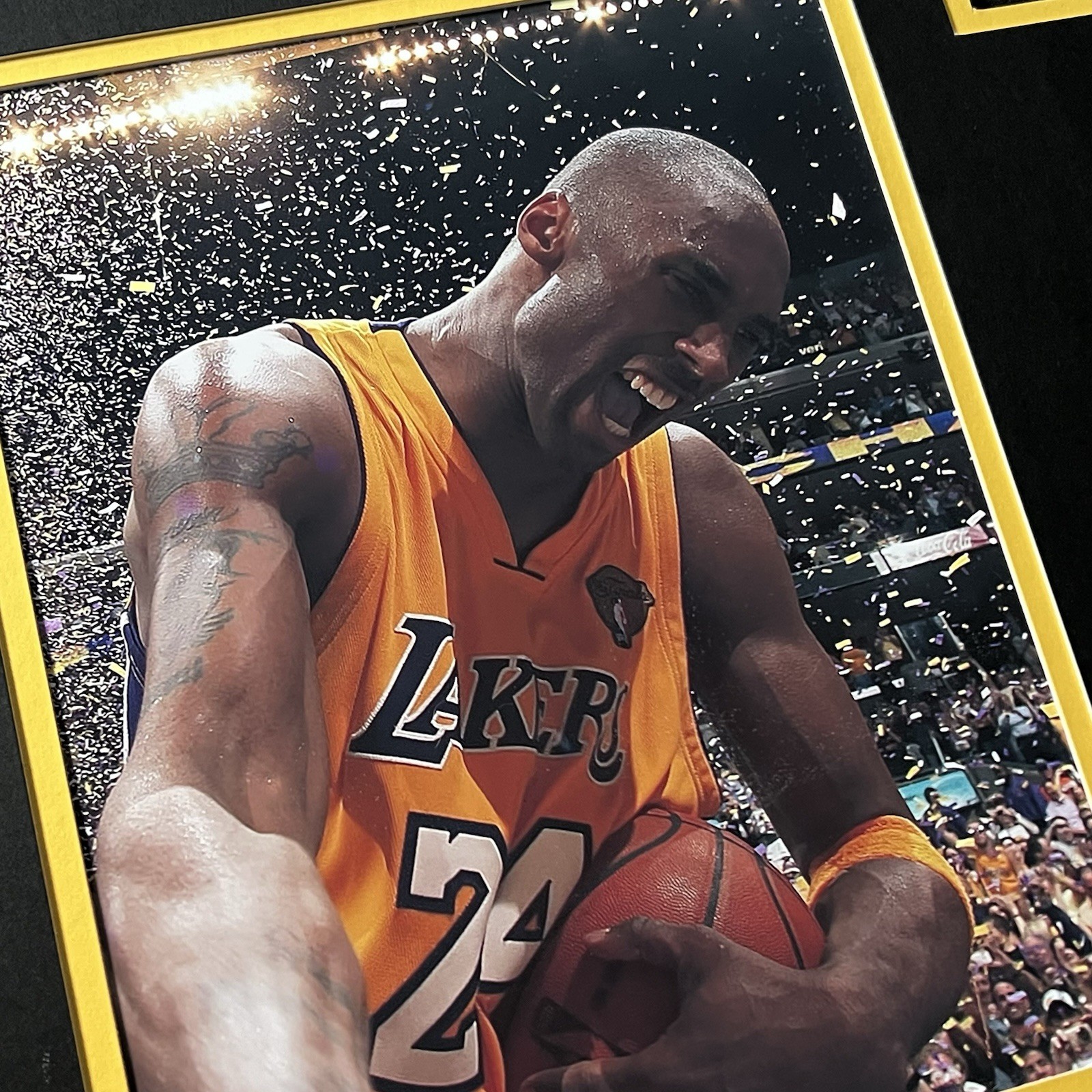 KOBE BRYANT Signed Framed Jersey Los Angeles Lakers #24 Autograph 34”x42” w/COA