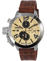 U-Boat 9568/A Classico 45 Mm Tungsteno CAS 2 Herrenuhr Automatik Chronograph ...