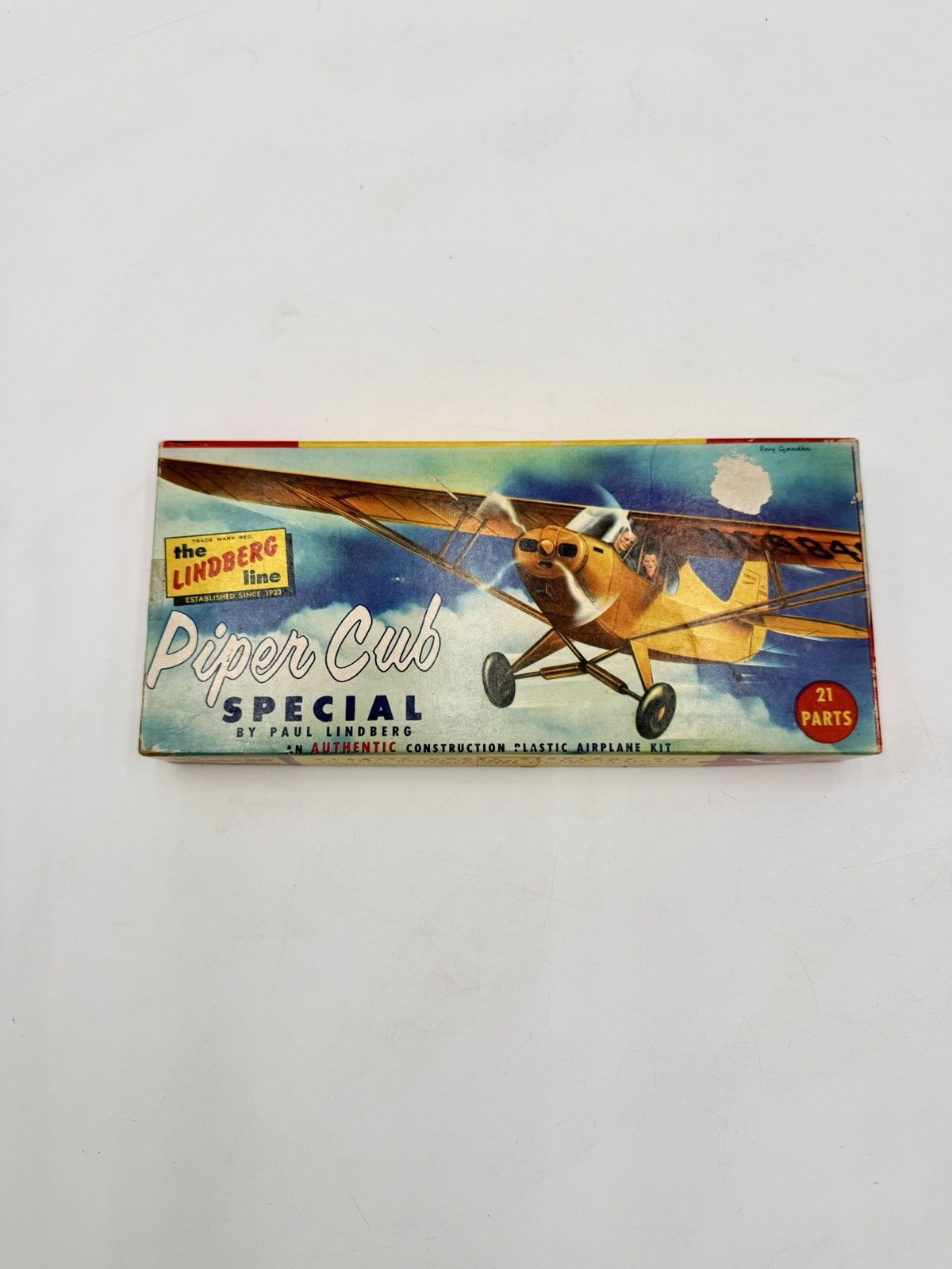Vintage Lindberg Line Piper Cub Special Model Kit #501 Rare 1/4 Scale MCM HTF
