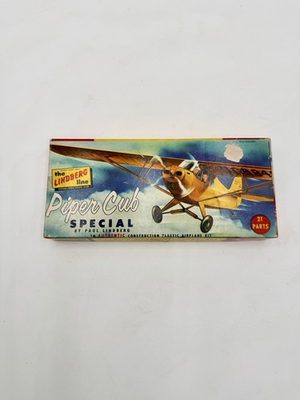 #ad Vintage Lindberg Line Piper Cub Special Model Kit #501 Rare 1 4 Scale MCM HTF $44.88