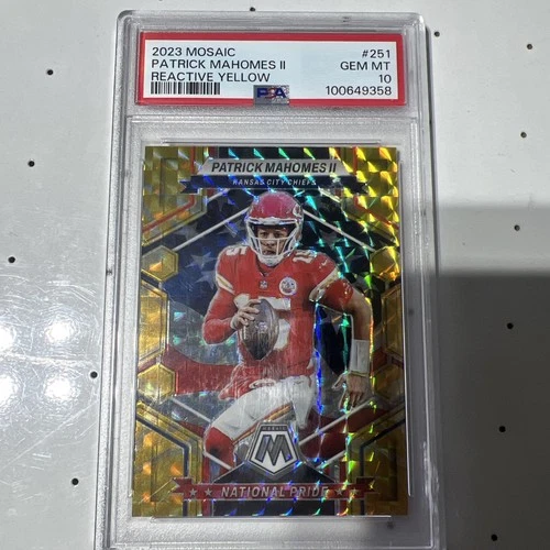 2023 Patrick Mahomes Reactive  Gold Psa10 Ultra RARE