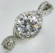 1 ct. Brilliant  Ring Micro Set Top Russian Quality Extra Brilliant  CZ   S 9