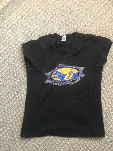kids Bella Black Vista Grande graphic prints t-shirt Size Medium - Picture 2 of 12