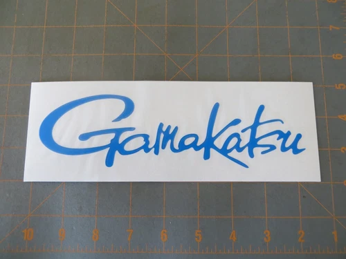 Blue Gamakatsu Fishing Sticker - 9 x 3 inch