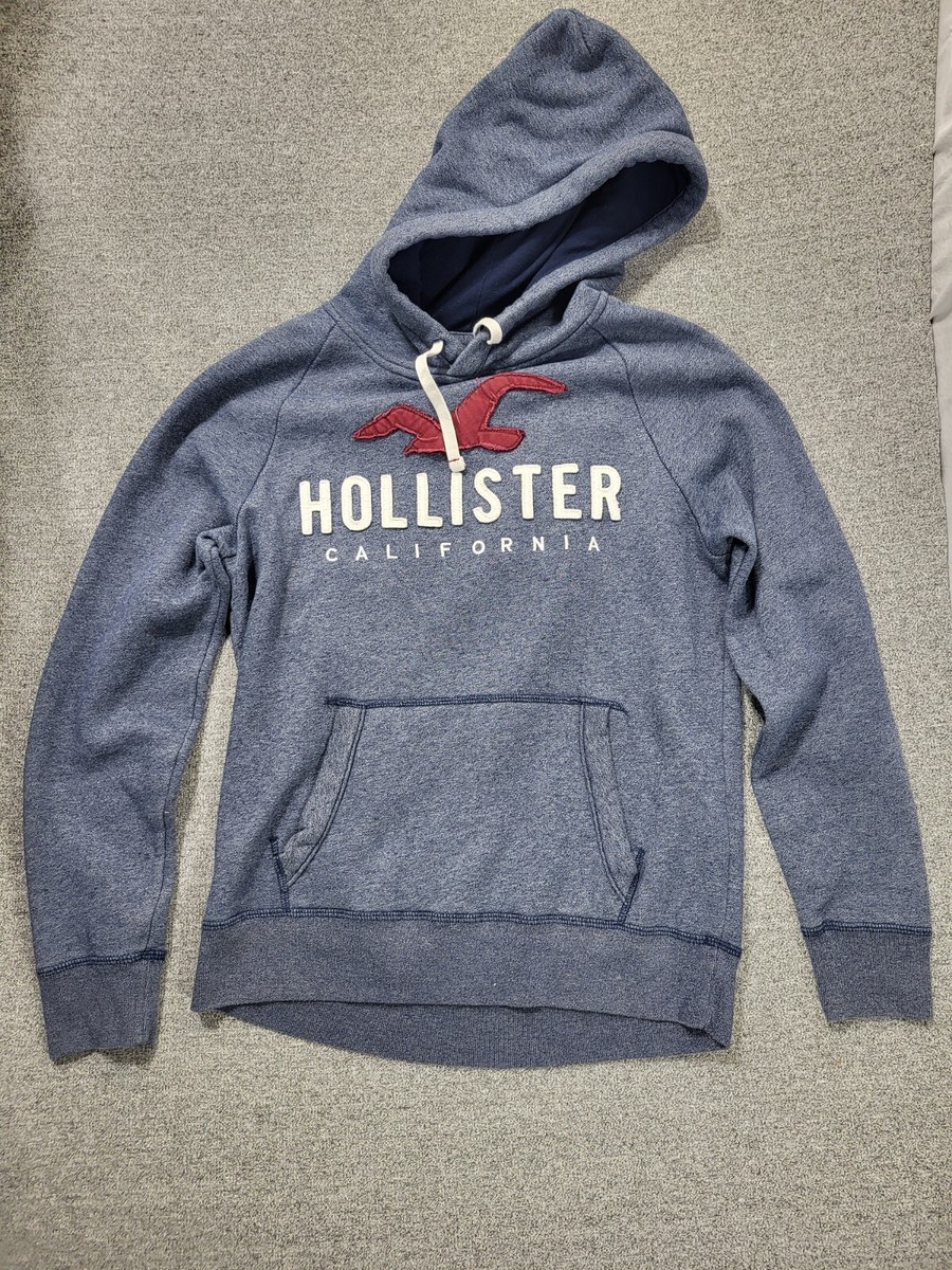 Fleece Hoodie Hollister Blue Sweatshirt Blue Hoodie Hollister Online