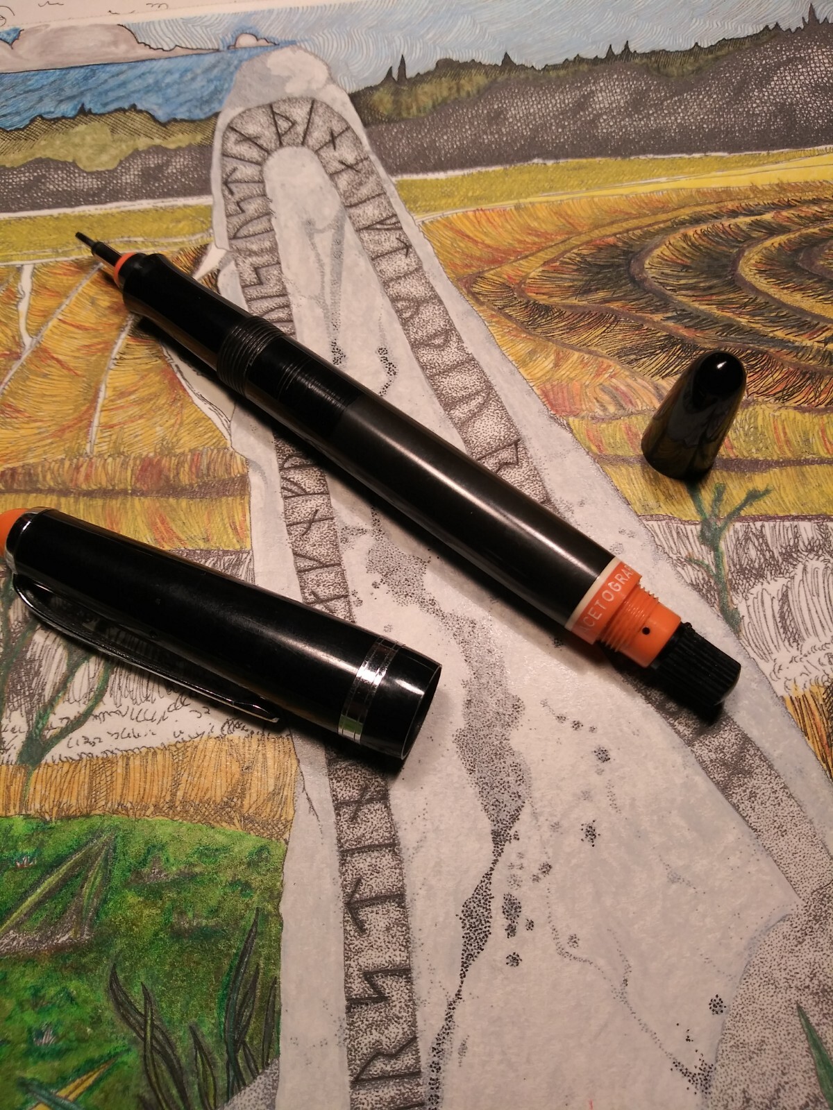 KohINoor Acetograph Technical Pen 4+Staedtler+Drafting+K&E+Castell