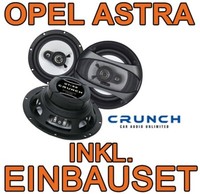 Opel Astra J - Crunch Lautsprecher Front Heck Boxen Vorne Hinten TüR - Einbauset