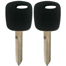 2 New Replacement Uncut Ignition Key Blank Chipped with Chip for H72-PT 4C