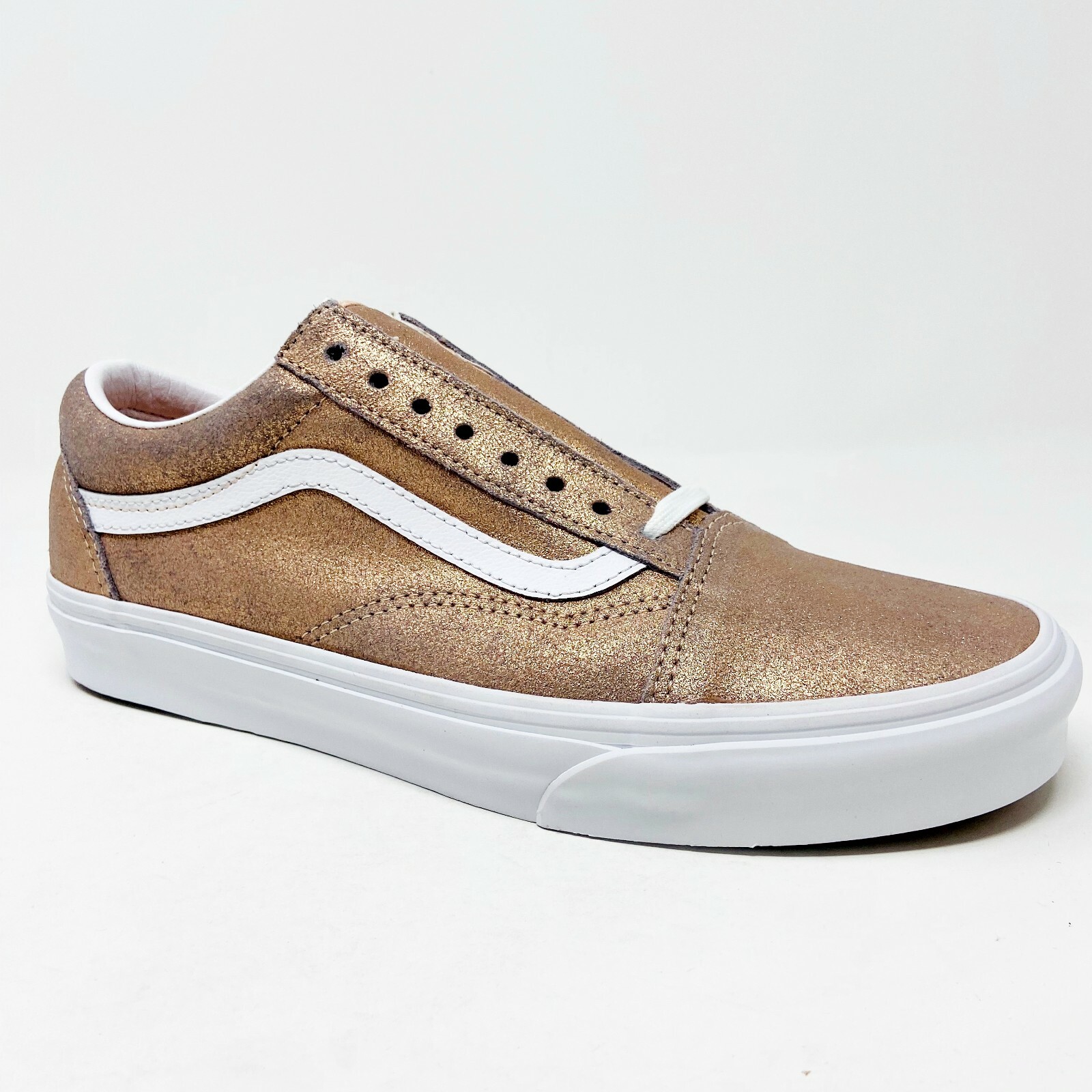 Vans Old Skool Rose Gold Classic White Womens Size 9.5 Casual Sneakers |  eBay