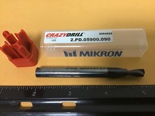 New Mikron 2.PD.05900.090 Carbide Crazy Drill .232" Pilot, 0.315" Shank
