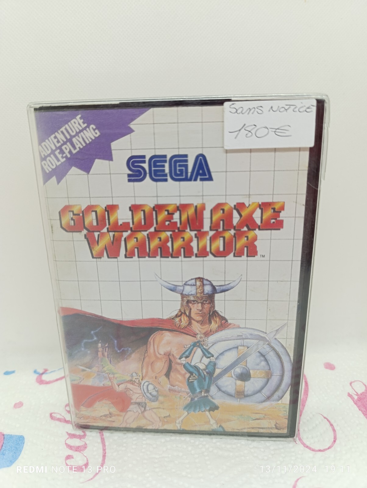 Golden Axe Warrior - SEGA Master System MS - Bon État - PAL - Sans Notice 