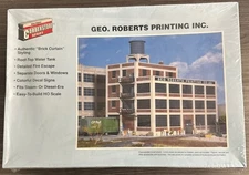 Walthers Cornerstone HO Scale Kit 933-3046 Geo. Robert’s Printing Inc. NOS 1:87