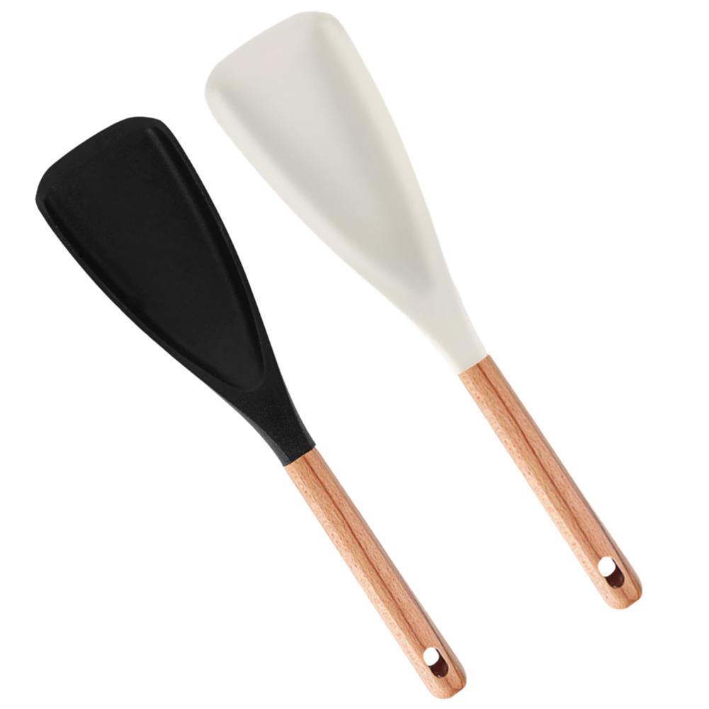 Kitchen Utensil Set Silicone Cooking Utensils ﻿with Wooden Handle H7K2